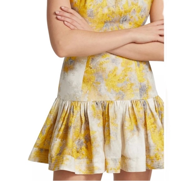 Zimmermann Wild Botanica Flounce dress wattle print size 2 - Picture 4 of 9